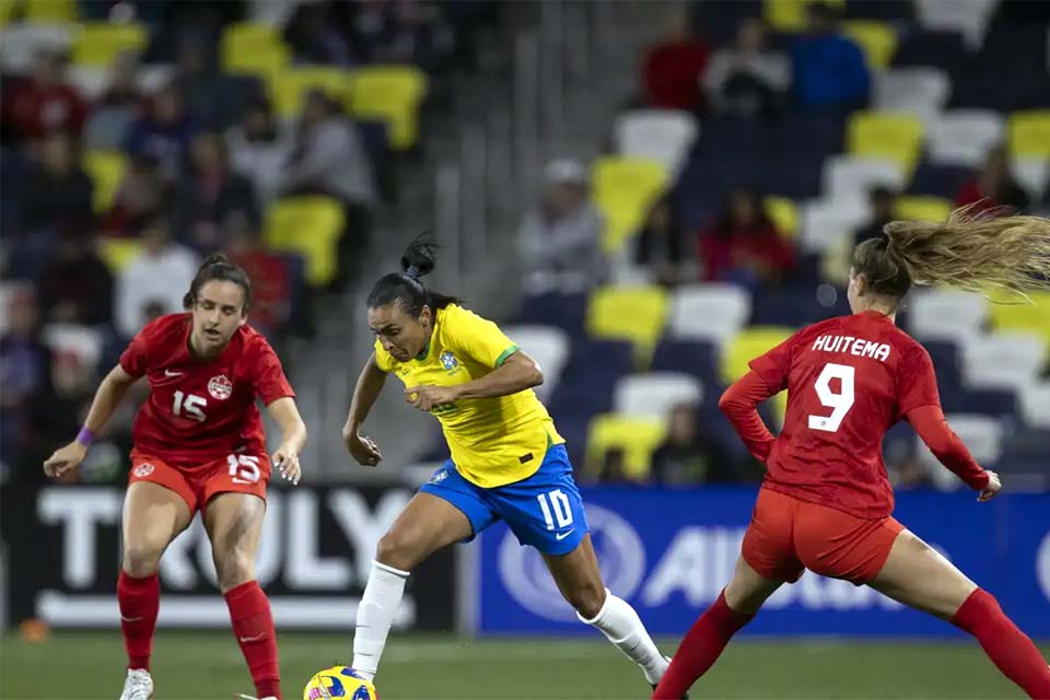 TV Brasil transmite estreia da seleção feminina na Copa SheBelieves