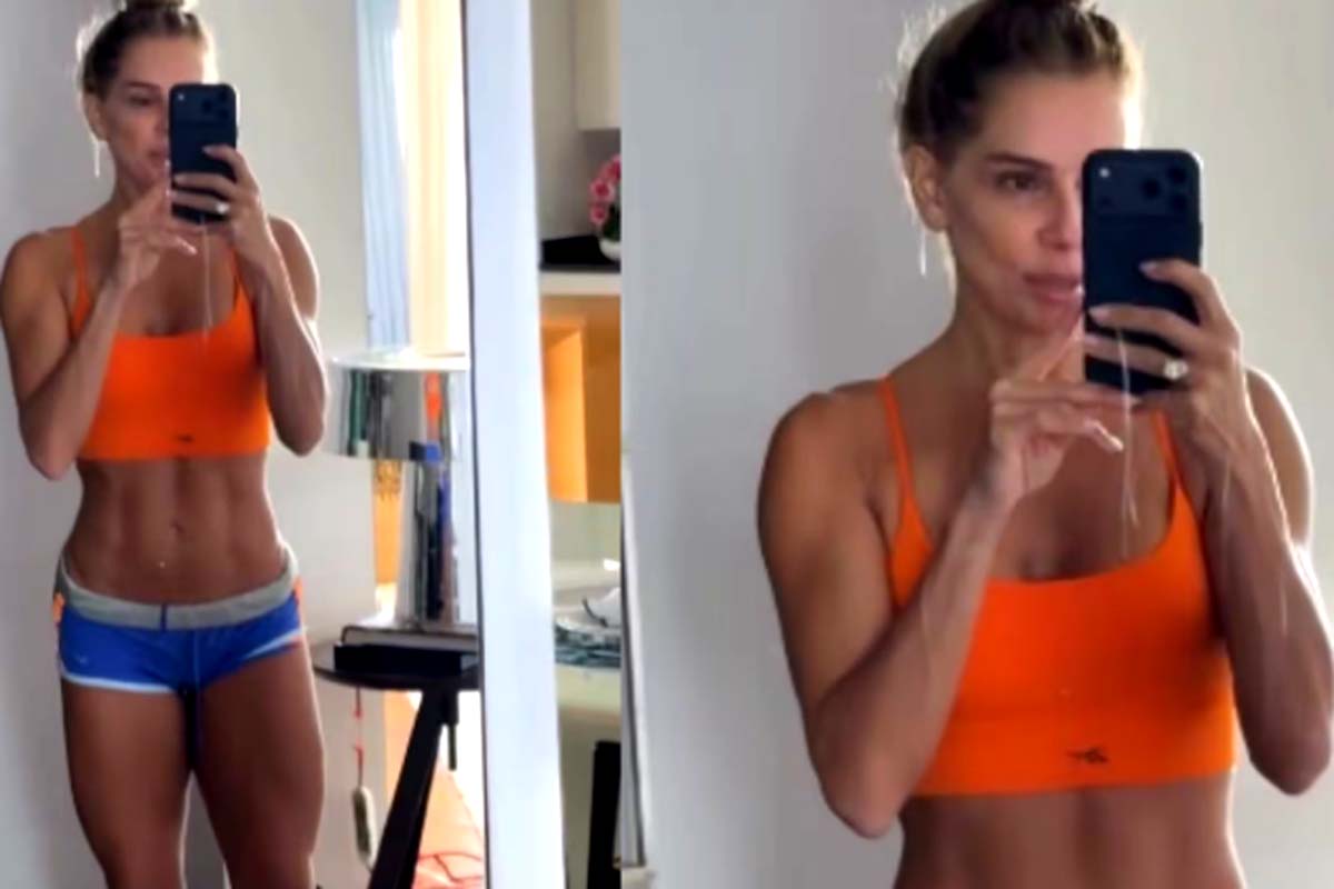 Deborah Secco exibe pernas supermusculosas: 