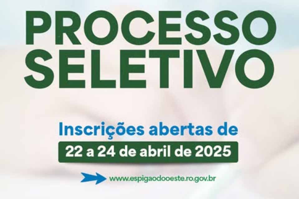 Prefeitura abre processo seletivo simplificado para contratação emergencial e temporária de profissionais