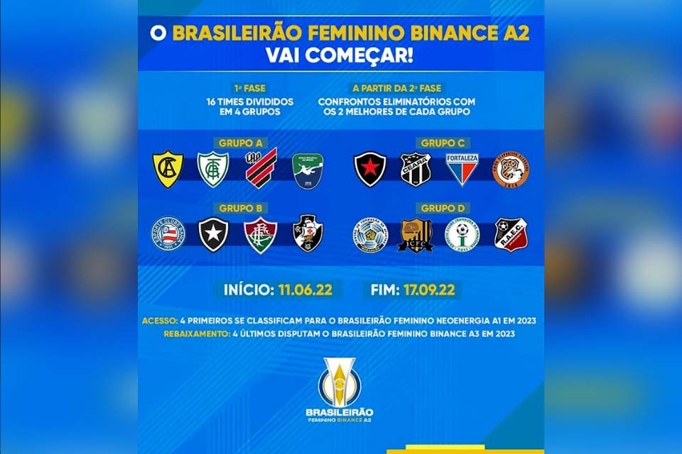 Com 3B e JC na disputa, Série A2 do Brasileirão feminino 2023 tem tabela  divulgada