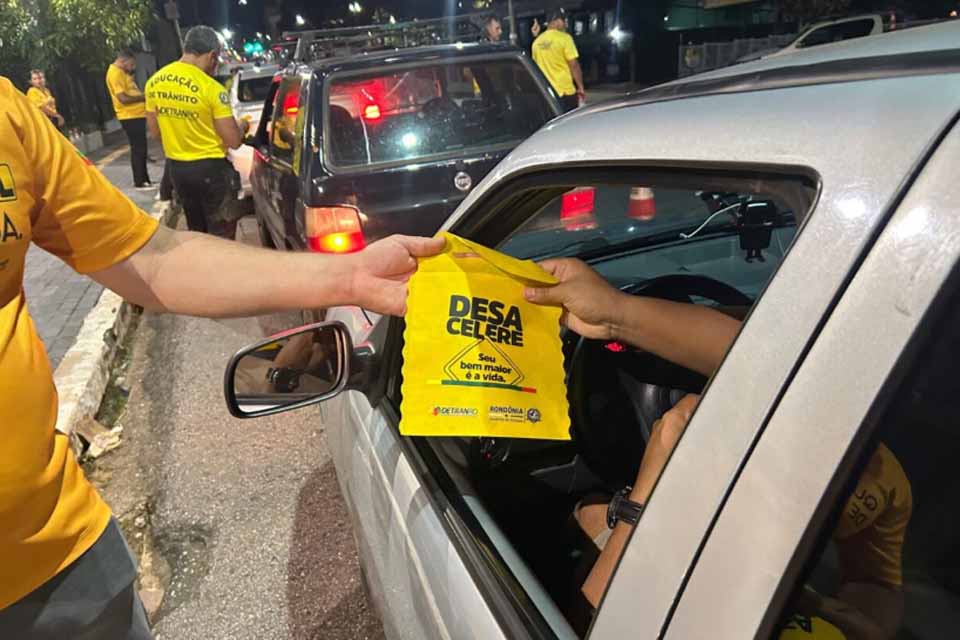 Ações de conscientização e fiscalização são mantidas pelo Detran-RO neste fim de semana em Rondônia