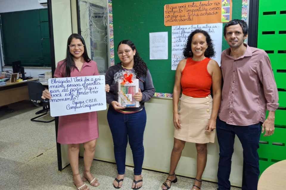 Biblioteca do Campus Ariquemes realiza ação de incentivo à leitura