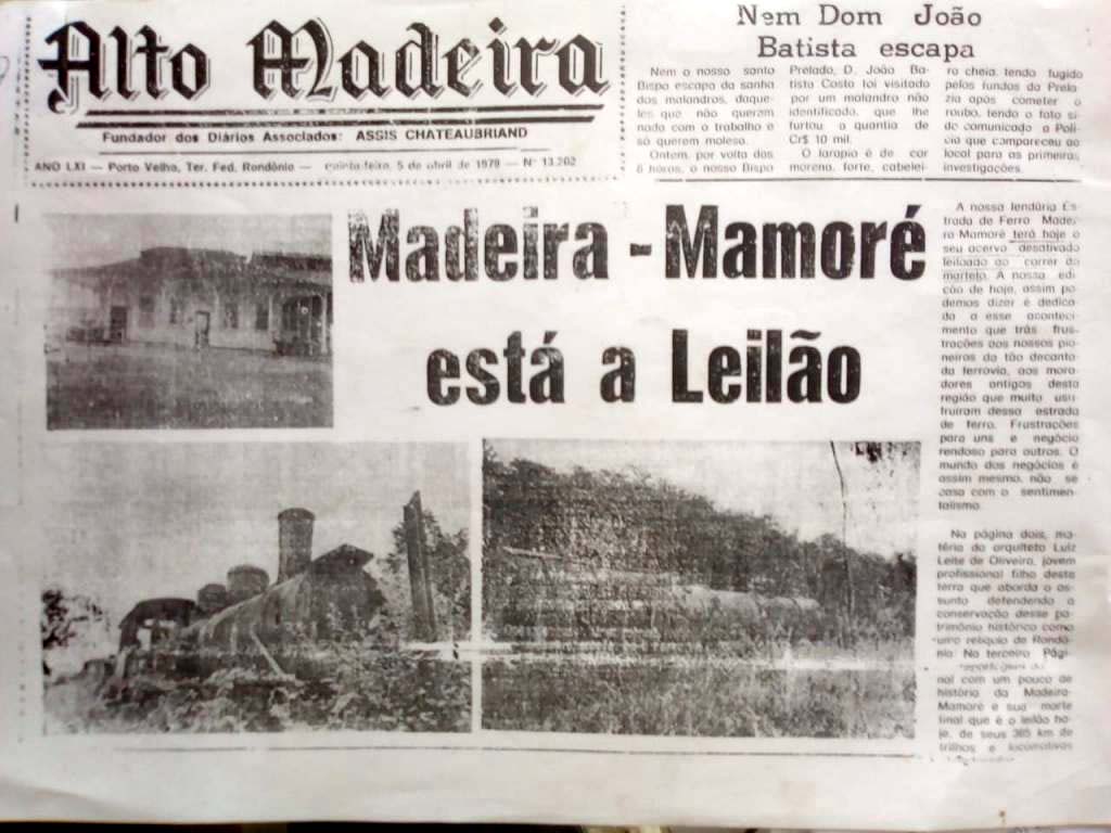 A Madeira-Mamoré muda de nome? – por: Lúcio Albuquerque