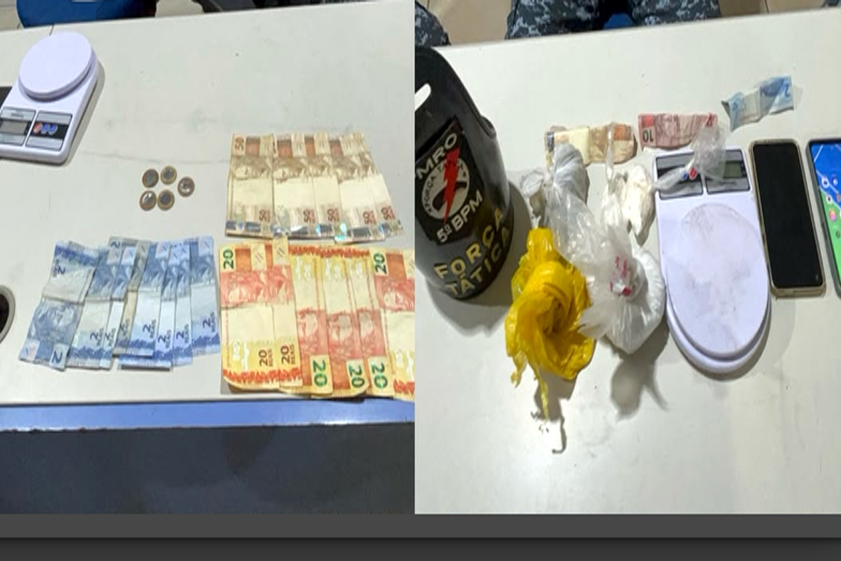 Cunhados são presos acusados de comandar duas bocas de fumo