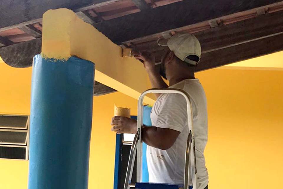 Porto Velho - Reformas em sete escolas do município estão em fase de conclusão