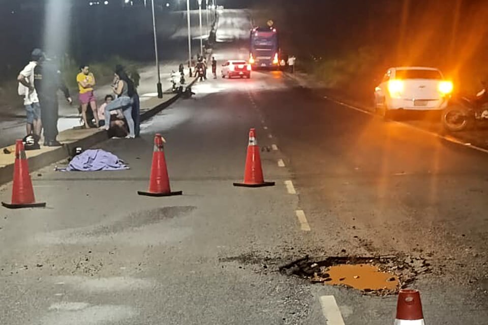 Motociclista morre após colisão com ônibus na RO-383 em Santa Luzia 