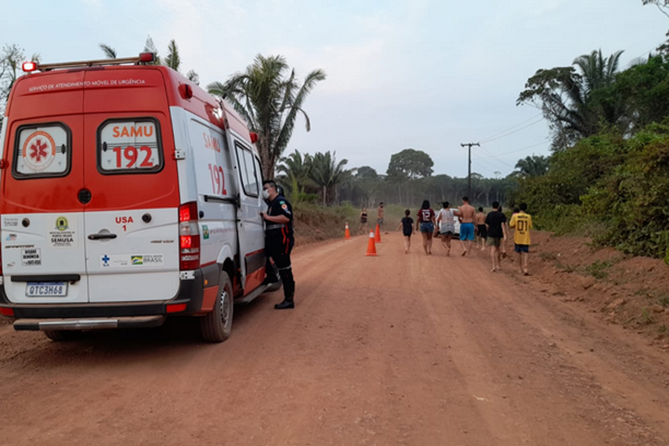 Capotamento na zona rural de Porto Velho deixa dois feridos