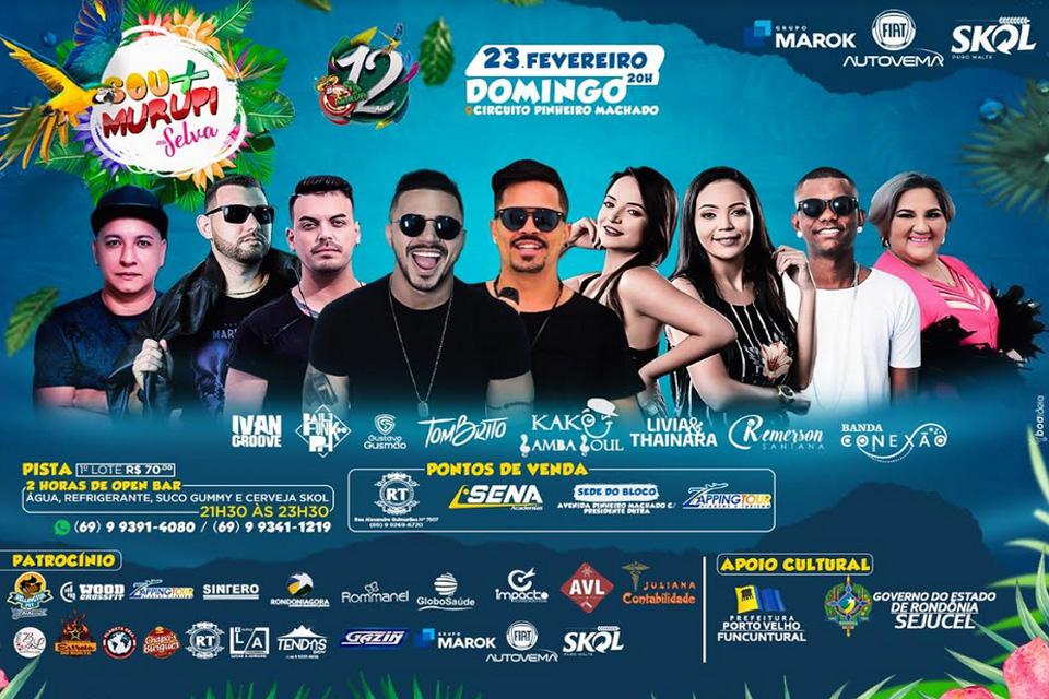 Com abadás praticamente esgotados, Bloco Murupi está com tudo pronto para fazer o melhor carnaval de Porto Velho neste domingo