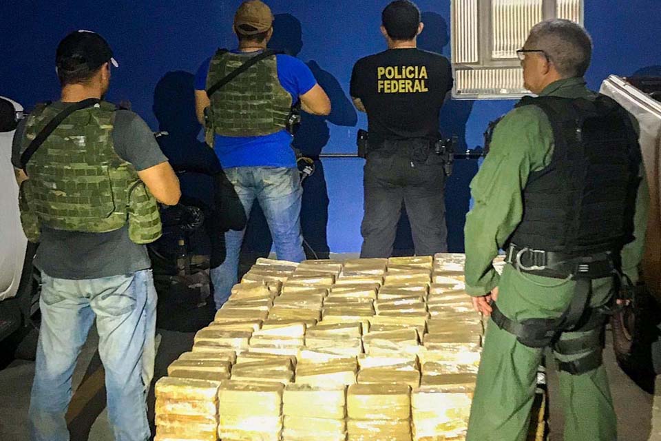 PF apreende uma tonelada de cocaína na divisa entre MT e Rondônia