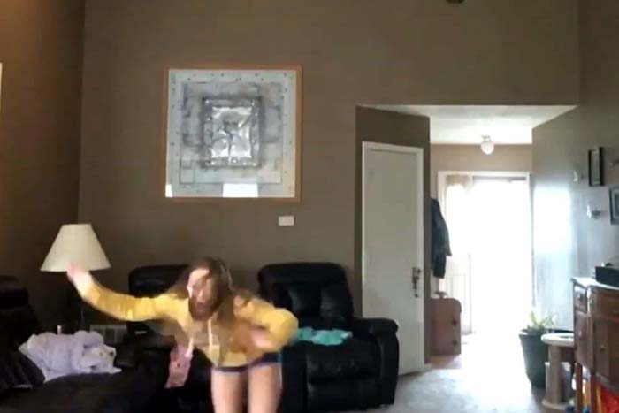 Pássaro invade casa e jovem fica aterrorizada