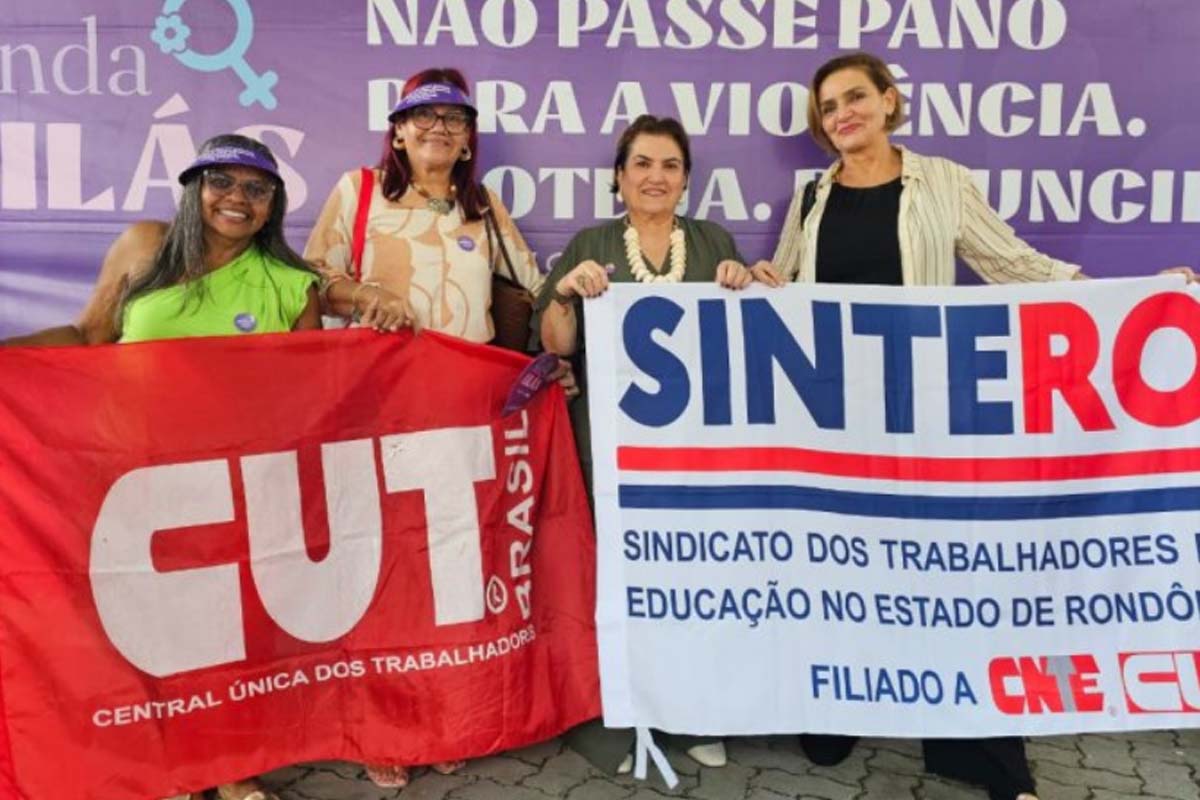 SINTERO participa da Tenda Lilás; entidade reafirma o compromisso histórico com a luta pela igualdade de gênero e pelo combate à violência
