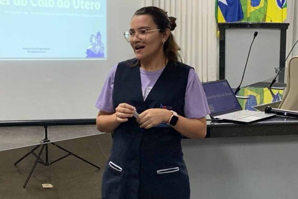 Secretaria de Saúde de Rolim de Moura realiza palestra sobre prevenção ao câncer de colo do útero