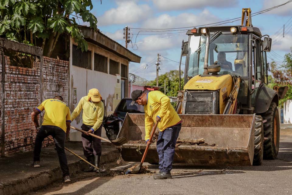 Município de Porto Velho segue com cronograma e realiza mutirão de limpeza em vias da capital