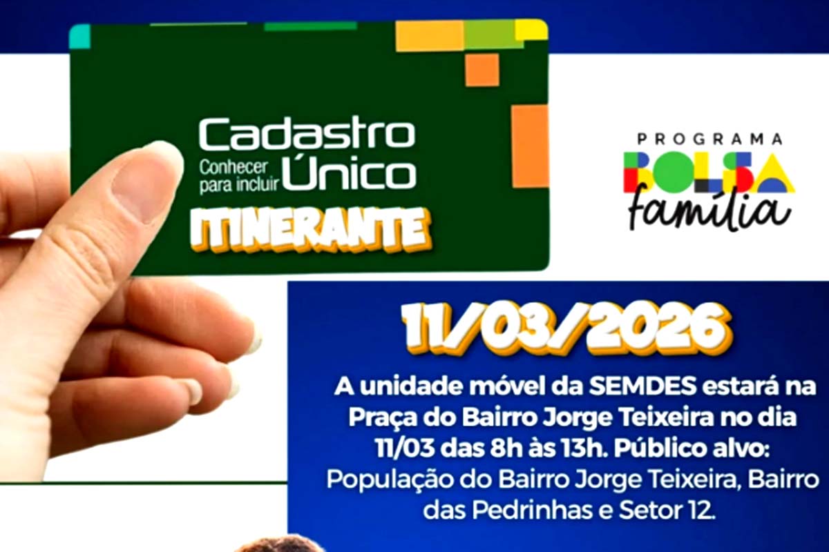 Unidade Móvel da Semdes realiza atendimento para beneficiários do Cadúnico