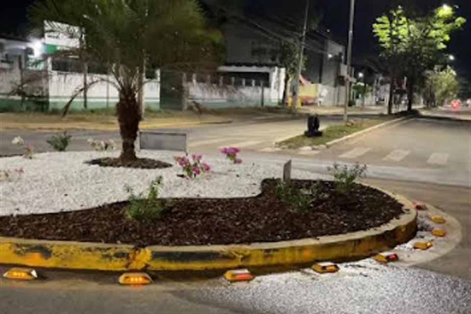 AMT instala tachões de LED para dar visibilidade às rotatórias