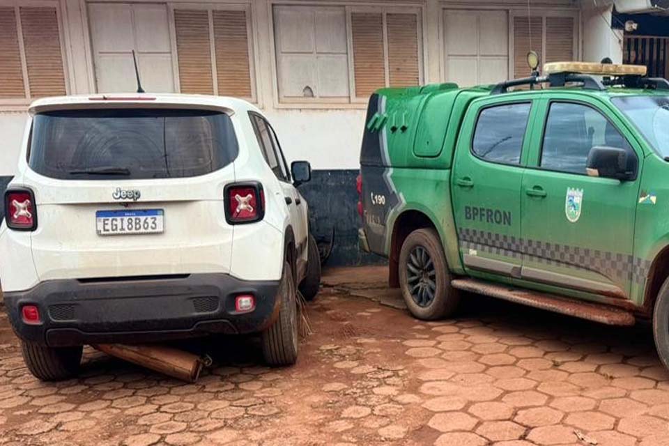 Polícia intercepta veículo furtado que seria levado para a Bolívia