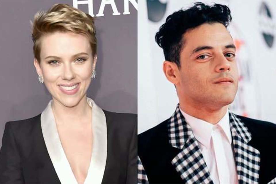 Scarlet Johansson e Rami Malek vão apresentar o Globo de Ouro