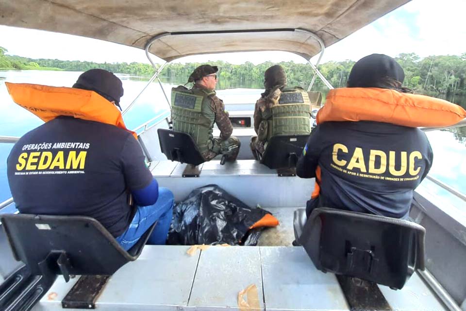 Sedam intensifica ações de fiscalização ambiental fluvial em Unidades de Conservação 