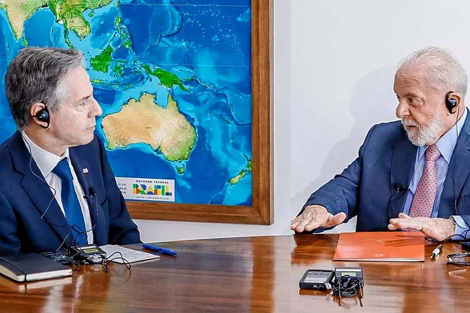 Parceria com Brasil é importante, diz Antony Blinken após reunião com Lula no Palácio do Planalto