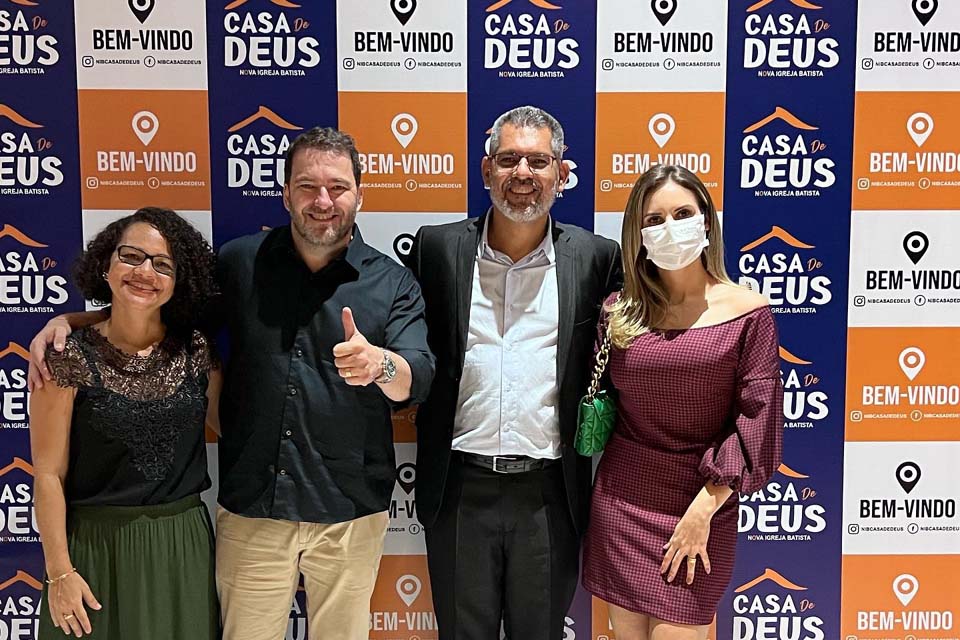 Presidente da ALE-RO, Alex Redano participa de reinauguração da Casa de Oração Nova Igreja Batista 