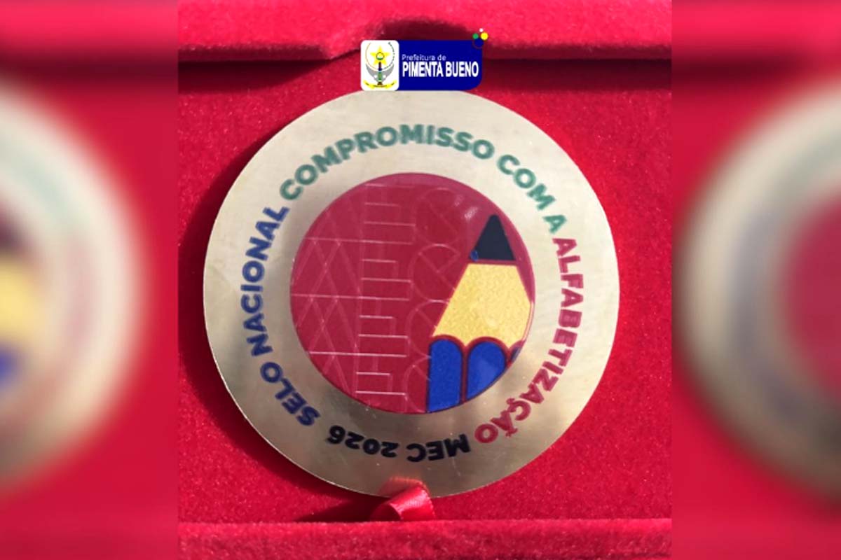 Pimenta Bueno conquista Selo de Ouro Nacional de Alfabetização pelo segundo ano consecutivo