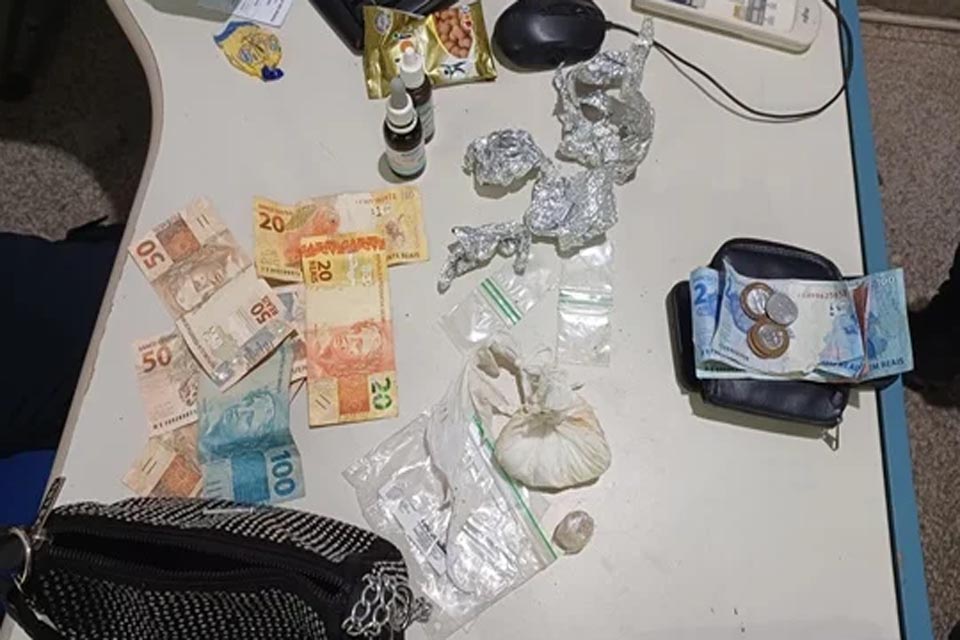Polícia Militar prende casal por tráfico de drogas em Ariquemes