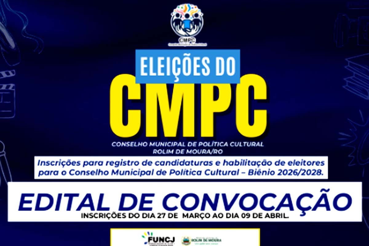 Fundação de Cultura e Juventude publica edital de convocação para eleição do Conselho Municipal de Política Cultural