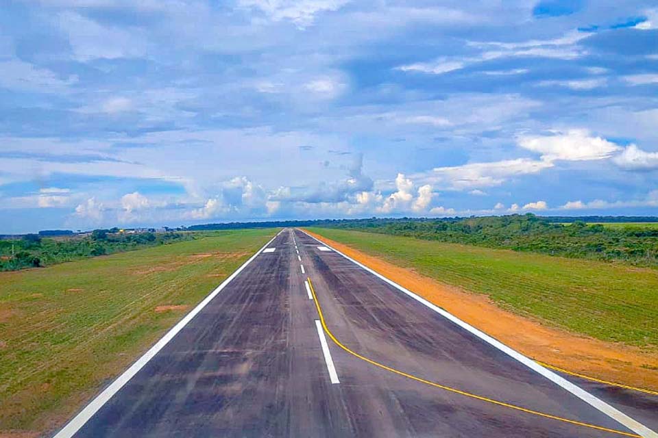 Governo realiza serviços de melhoria dos aeroportos de Ji-Paraná, Cacoal e Vilhena