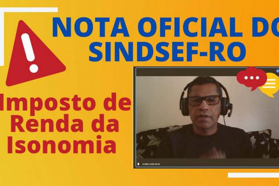 Nota oficial do Sindsef sobre audiência no processo de isonomia do IR dos professores