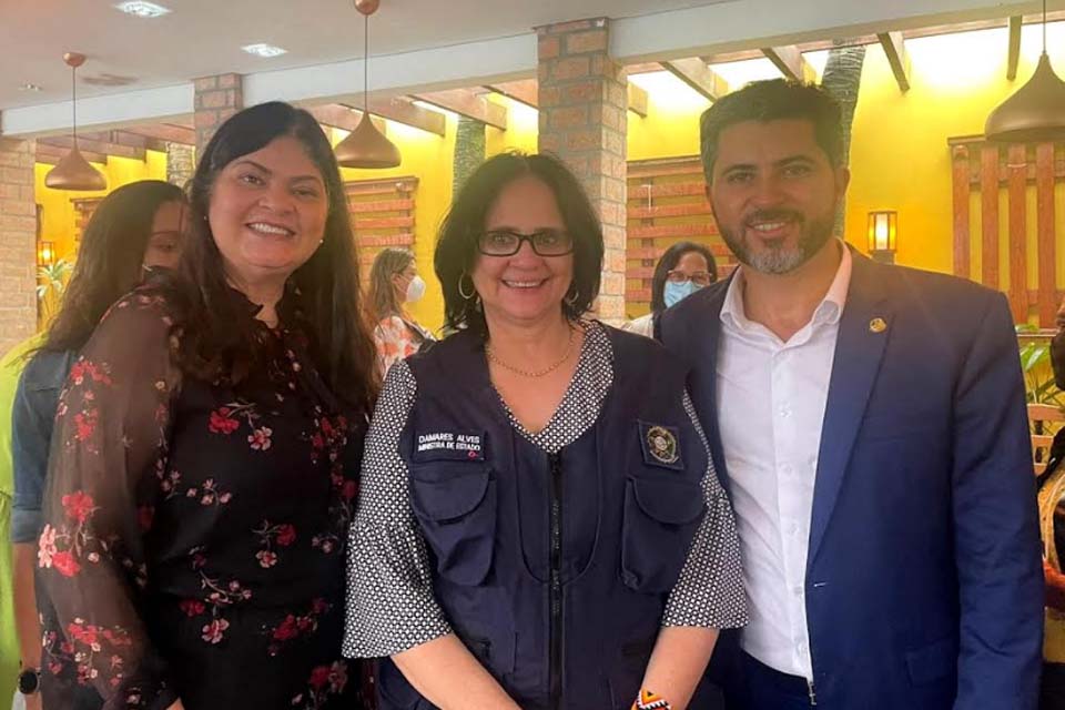 Deputada Cassia se reúne com ministra Damares e senador Marcos Rogério para discutir demandas de Rondônia