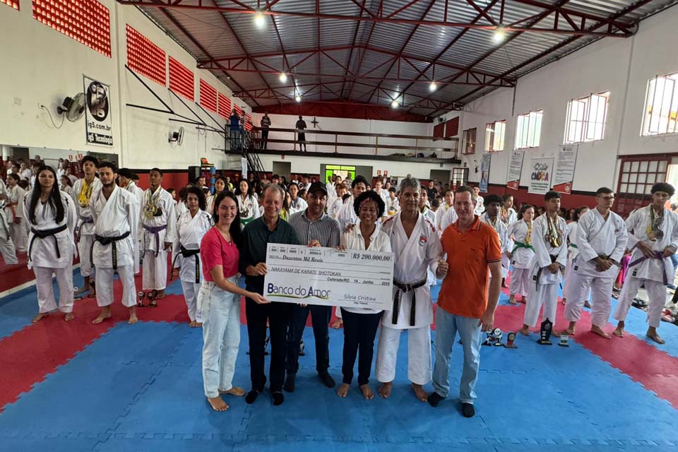 Em Colorado do Oeste, Associação Nakayama de Karatê recebe R$ 200 mil da deputada Sílvia Cristina