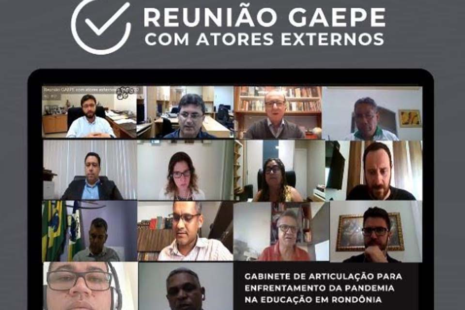 Cenário da educação rondoniense é tema de videoconferência do Gaepe-RO