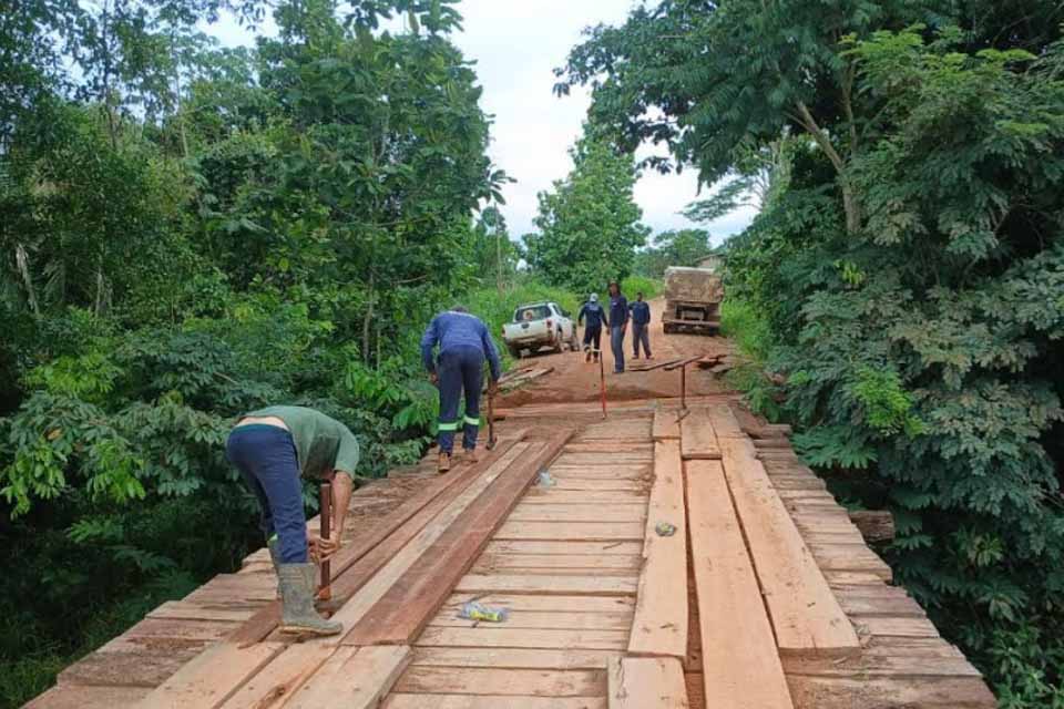 Ji-Paraná intensifica reformas de pontes e bueiros e supera 50 obras executadas em 2025
