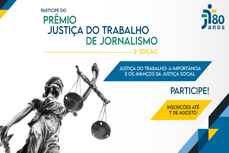 Prêmio de Jornalismo contemplará reportagens sobre a atuação da Justiça do Trabalho 