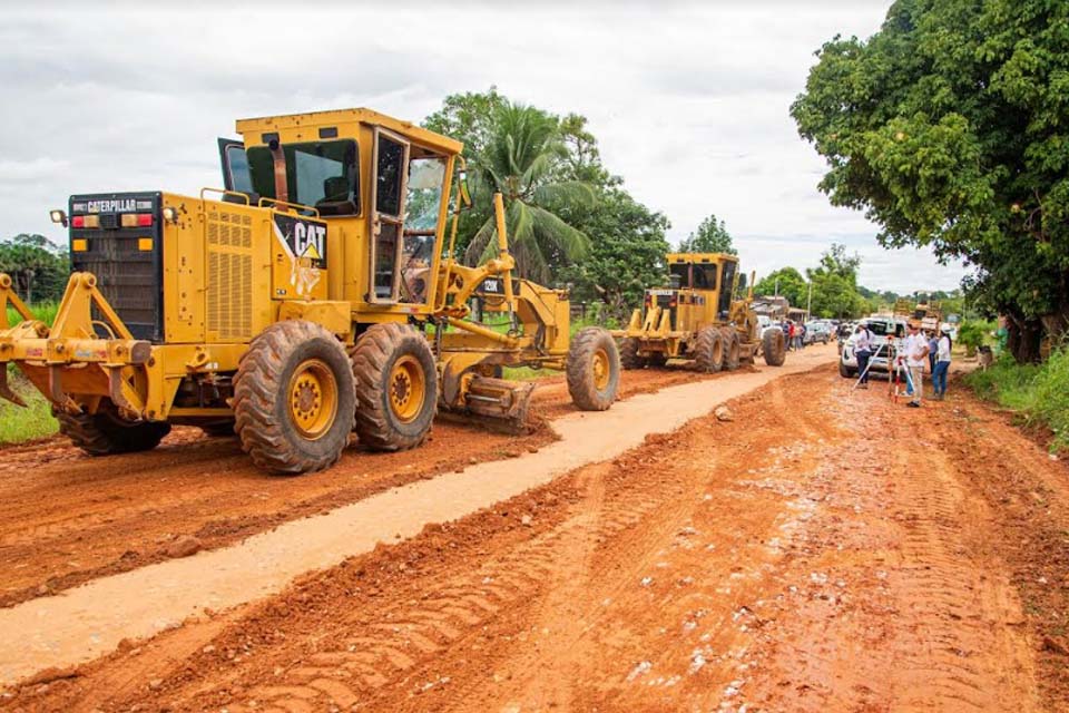 Prefeitura de Ji-Paraná retoma obras de pavimentação da linha Itapirema 