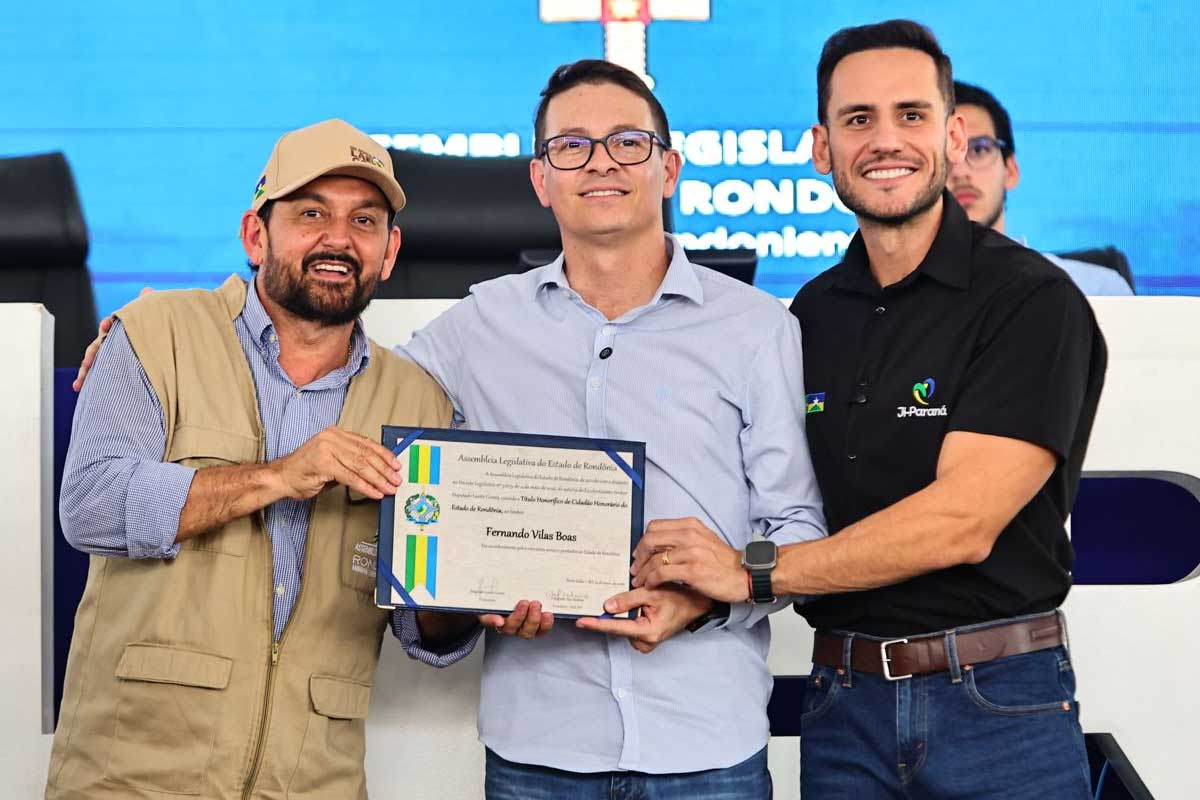 Fernando Vilas recebe Título de Cidadão do Estado de Rondônia durante a 13ª Rondônia Rural Show Internacional