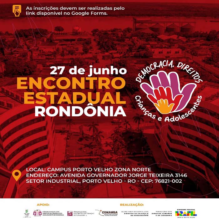 IFRO sediará Encontro Estadual do Fórum dos Direitos das Crianças e Adolescentes