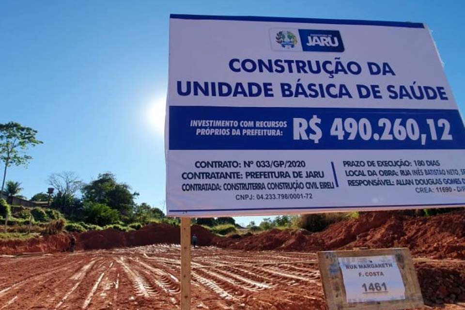Prefeitura inicia construção da sede própria do Centro de Saúde Marcelina Tereza no setor 08