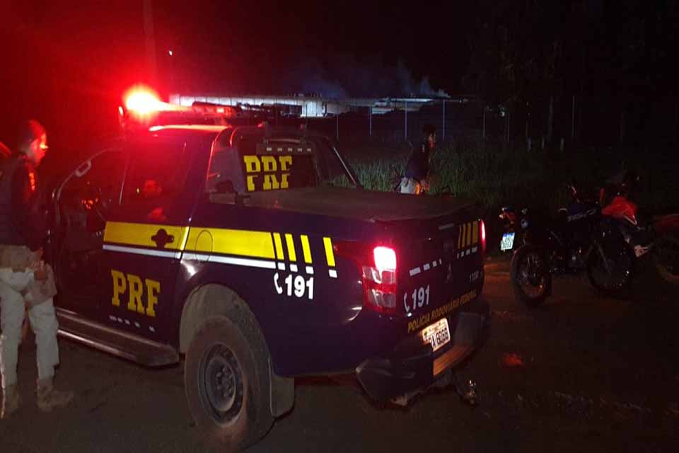 Colisão frontal entre motocicletas na BR 364 deixa feridos 