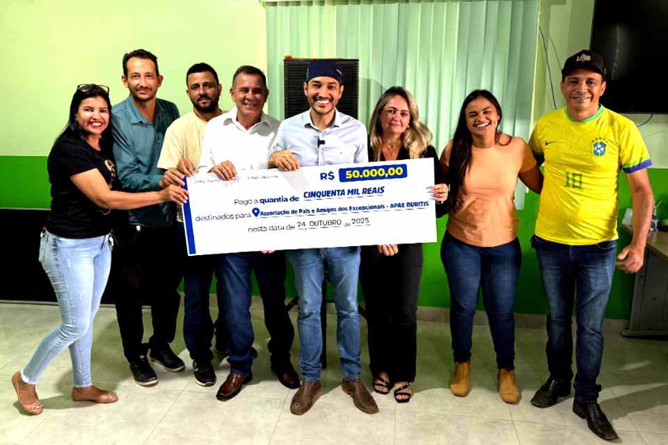 Deputado Federal Dr. Fernando Máximo destina recursos para a APAE de Buritis