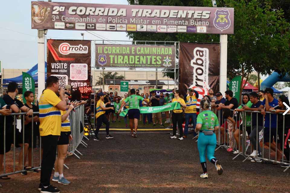 II Corrida e Caminhada de Tiradentes é sucesso em Pimenta Bueno