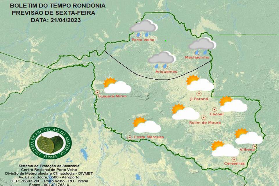 Previsão do Tempo: Sexta-feira feriado de Tiradentes em Rondônia
