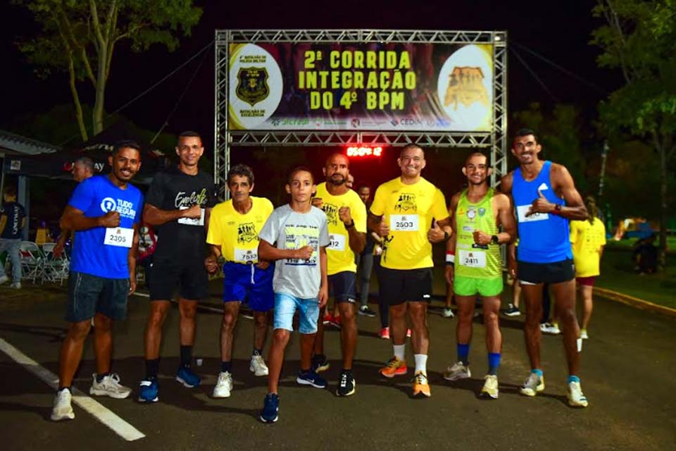 Policiais penais são destaque na 2ª Corrida de Integração do 4º Batalhão de Polícia Militar
