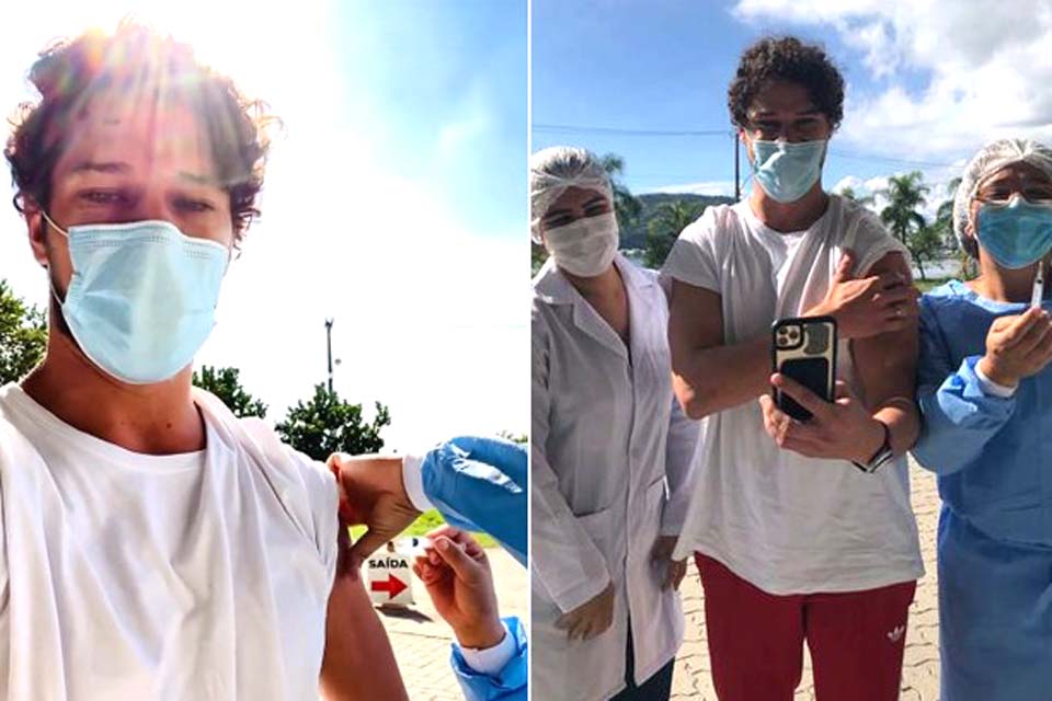 Aos 36 anos e diabético, José Loreto é imunizado no Rio de Janeiro