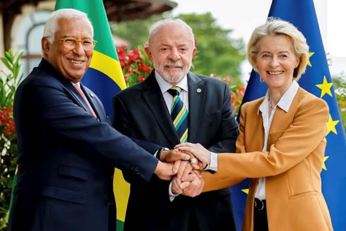 Lula discute veto à carne brasileira com líder da União Europeia e presidente da Comissão Europeia