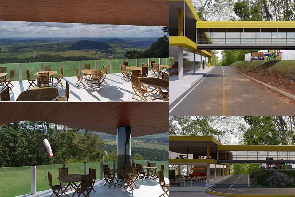 Morro Chico Mendes terá mirante com restaurante e lanchonetes com vistas panorâmicas