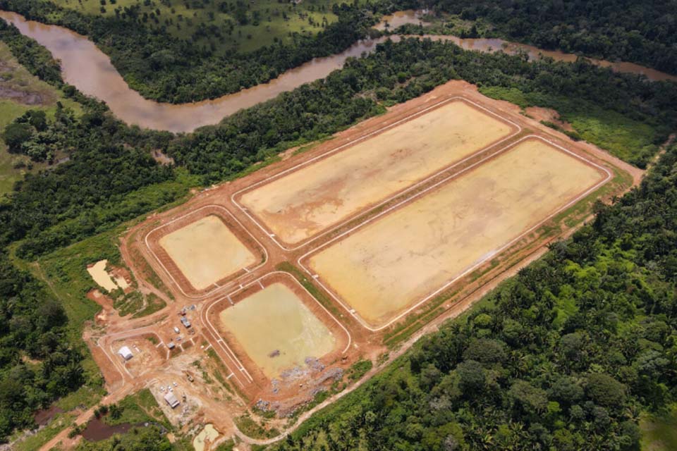 Obras das lagoas da Estação de Tratamento de Esgoto estão em fase de conclusão