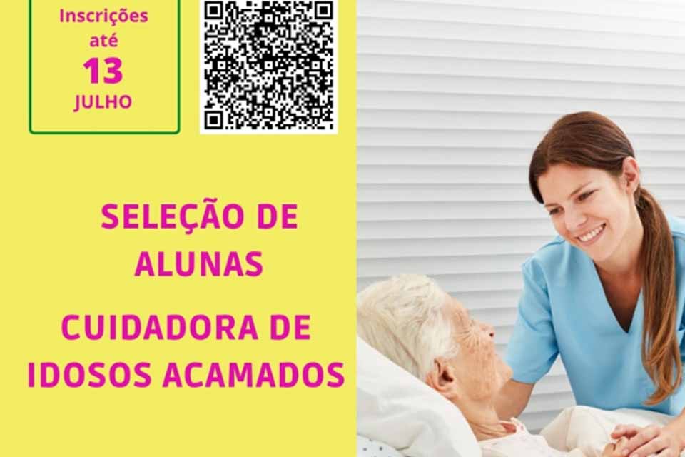 Campus Cacoal oferta 60 vagas em 2 diferentes cursos voltados à formação de cuidadoras de idosos