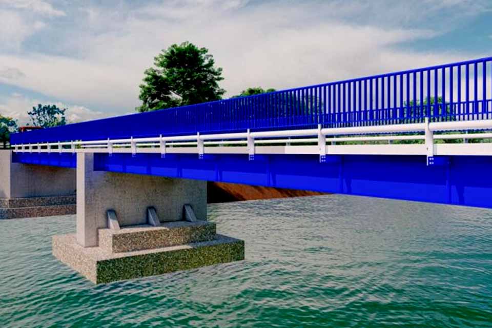Prefeitura de Rolim de Moura inicia construção de ponte de concreto na Linha 200, lado norte
