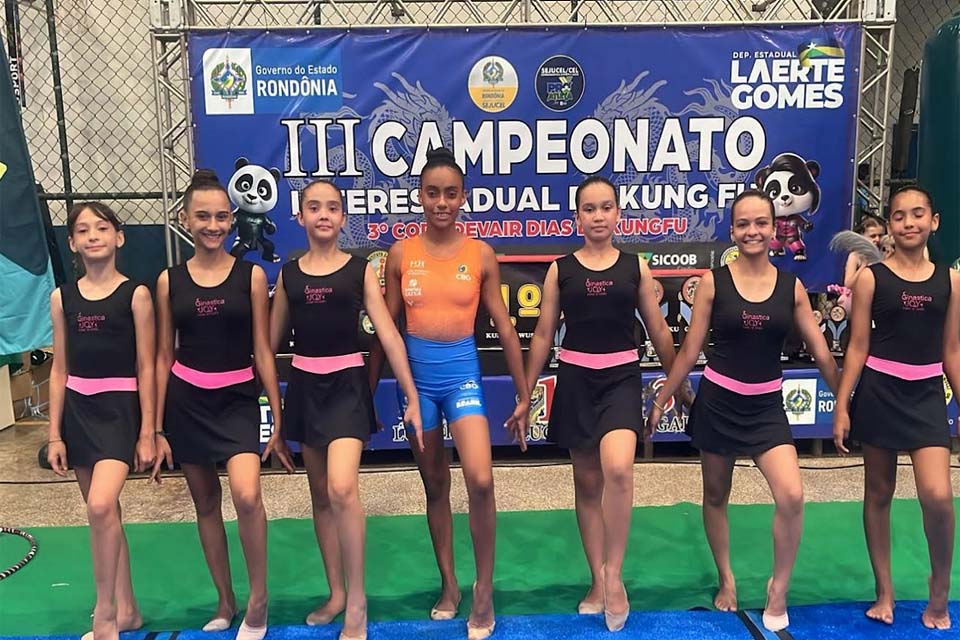 Ginastas rondonienses brilham em abertura de campeonato de Kung Fu Wushu